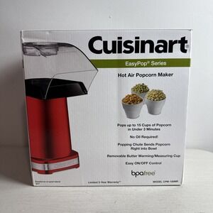 Cuisinart Easy Pop Series Hot Air Popcorn Maker CPM-100MR New Open